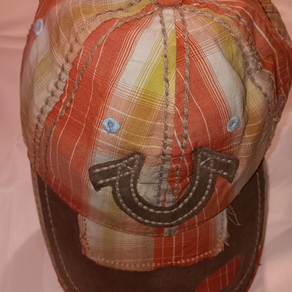 True Religion Multicolor Plaid Men's Hat